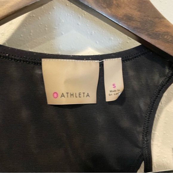 Athleta Chase Black and White Stripe Racer Back Tank Top - Picture 9 of 12